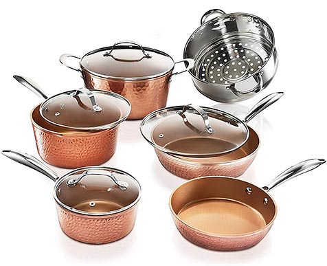 10pc Gotham Steel™ Hammered Collection